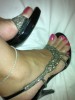 Mistress Nadia Silva with sandals