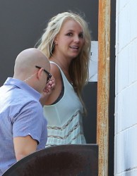 Britney Spears - at a recording studio in LA 7/3/13