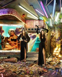 Kendall & Kylie Jenner - The Kardashians Christmas Card by David LaChapelle (2013)