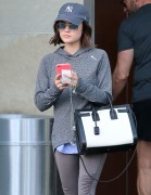Lucy Hale - Leaving Equinox Gym in West Hollywood 04/12/2015