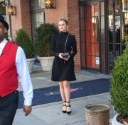 Dianna Agron - Leaving her hotel in NYC 04/18/2015