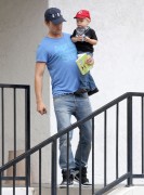 Josh Duhamel - Out for breakfast with his son in Brentwood 04/24/2015
