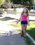 Brooke Sorenson - Walks her dog in LA 04/26/2015